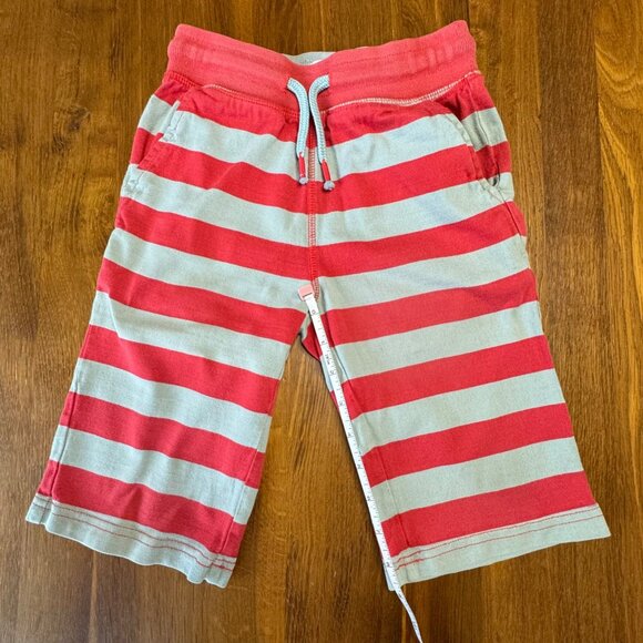MINI BODEN Striped Baggies Shorts Boys 7 122cm Long Red Stripes Jersey Short Boy - Picture 6 of 9